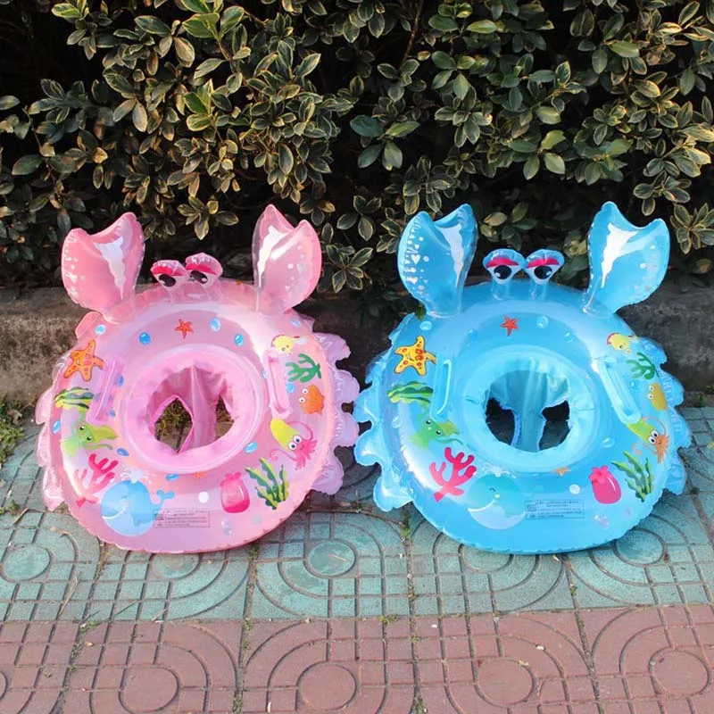 

Baby Children Swimming Float Ring Kids Toddler Inflatable Pool Swim Infant Crab Seat UT