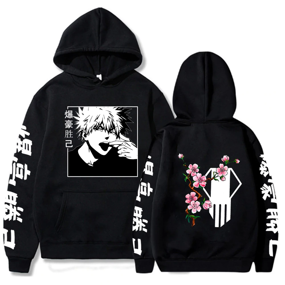 

Bakugou Katsuki Anime My Hero Academia Hoodie Pullovers Tops Long Sleeves Winter Fashion Unisex