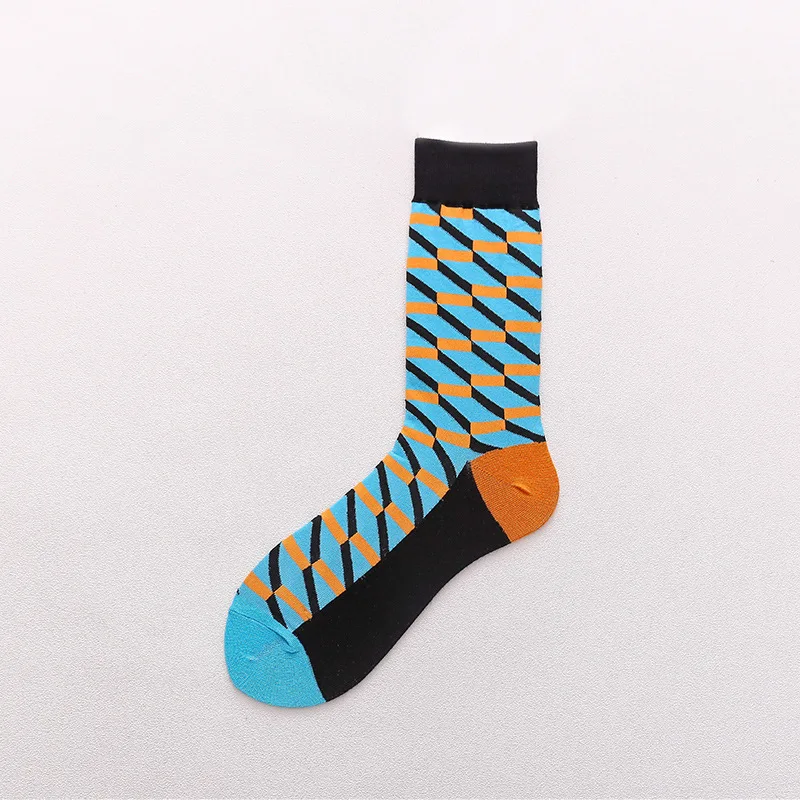 Скейтборд Chaussette Homme, Модные цветные женские носки с язычком, в европейском и американском стиле, в стиле хип-хоп, забавные носки Meias, Size36-42 - Цвет: 21