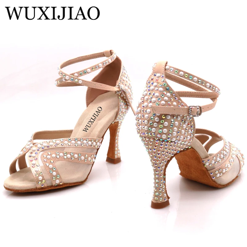 Женские туфли для латиноамериканских танцев WUXIJIAO бальные на мягкой подошве с
