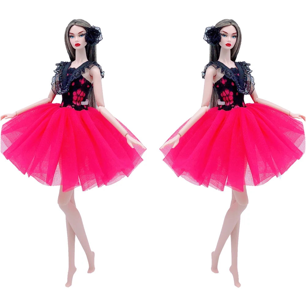 NK кукла кружевная модель платья Модная красная юбка благородная танцевальный