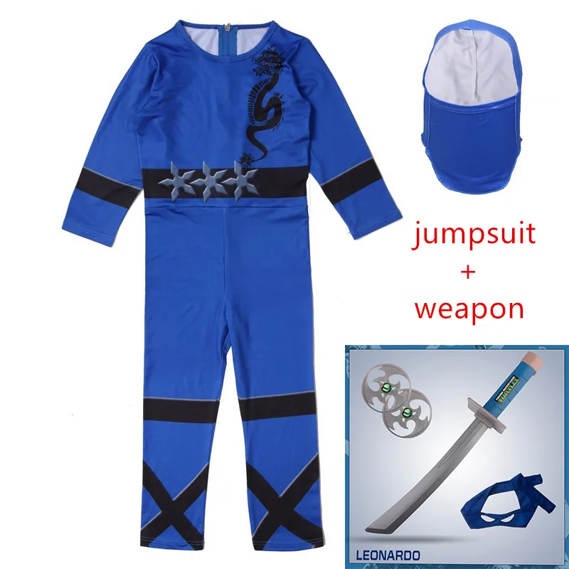 Черный костюм ниндзя для мальчиков и девочек детские комплекты косплей детей на