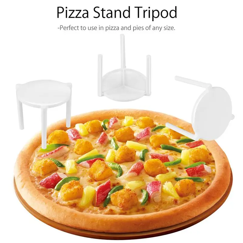200pcs Pizza Saver Stand White Plastic Tripod Stack Fixing Rack Box Holder Kitchen Baking Accessories | Дом и сад