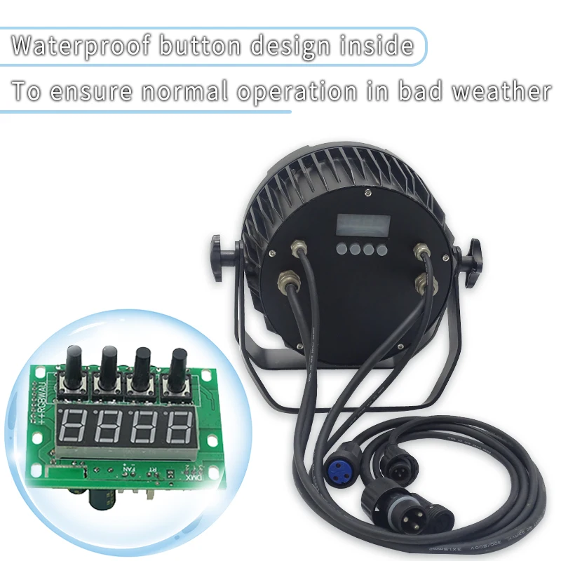 Непромокаемый сценический светильник 54*3 Вт наружный водонепроницаемый Par свет