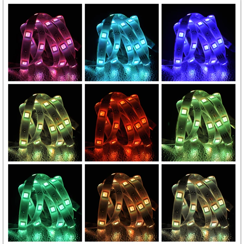 Светодиодная лента светильник USB 2835 5050 Гибкая лампа RGB ТВ Настольный экран задний