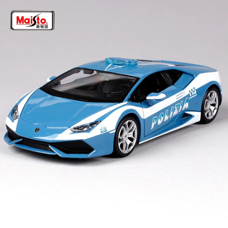

Maisto 1:24 Lamorghini Huracan Lp610-4 police diecast shape car Collect toy car new boxes are shipped free charge 31511