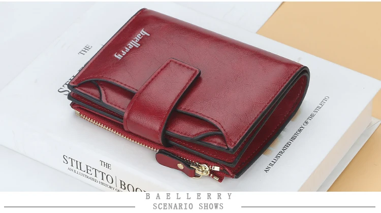 Wallet Women Zipper Leather Hasp Small and Slim Coin Pocket Purse Women Wallets Cards Holders Luxury Brand Wallets men Purse