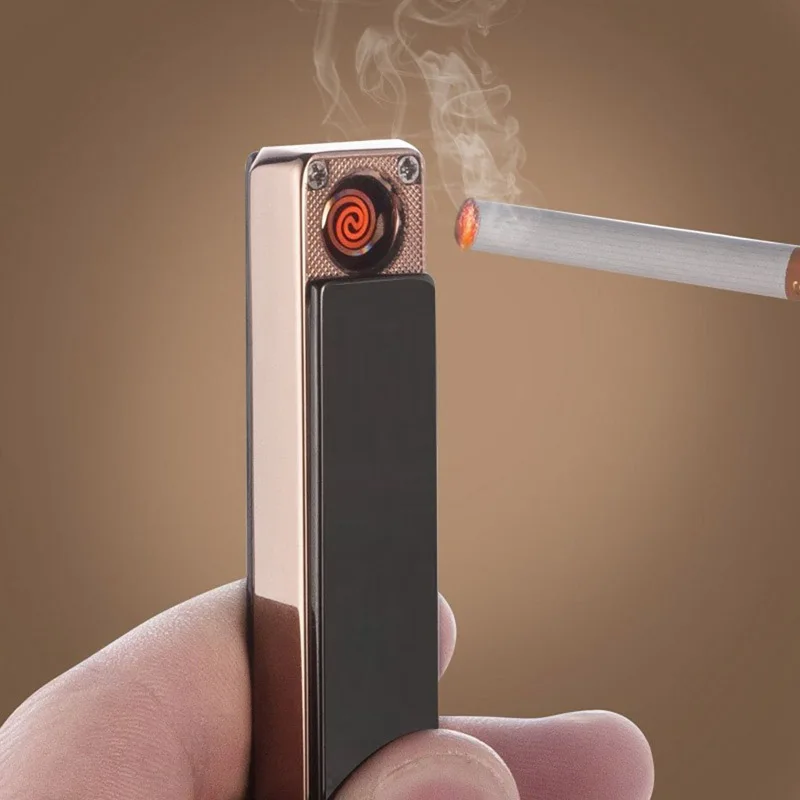 JOBON ветрозащитная электронная импульсная USB перезаряжаемая сенсорная