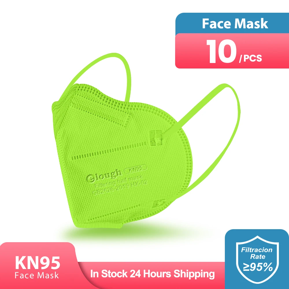 Elough цветные kn95 маски ffp2 mascarillas fpp2 neгра для взрослых одобренная маска ffp2mask черная