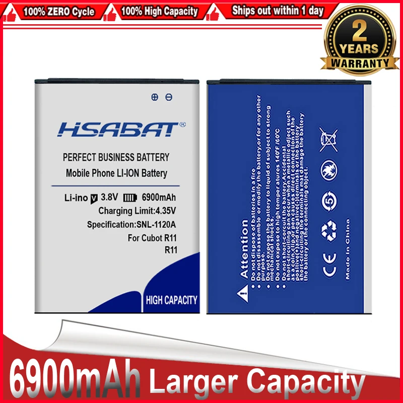 HSABAT 0 цикл 6900mAh батарея для Cubot R11 Высокое качество батареи|Аккумуляторы мобильных