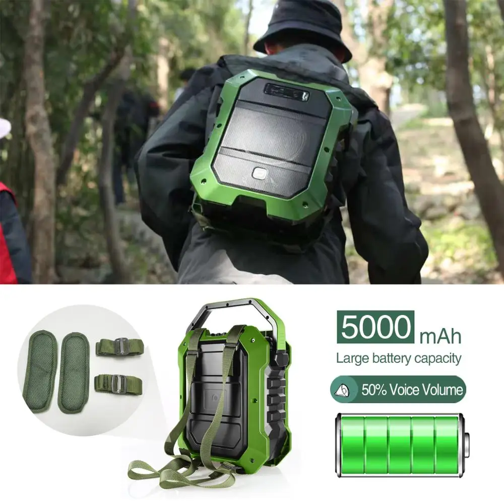 Профессиональный громкоговоритель 80 Вт рюкзак HIFI эхо открытый портативный