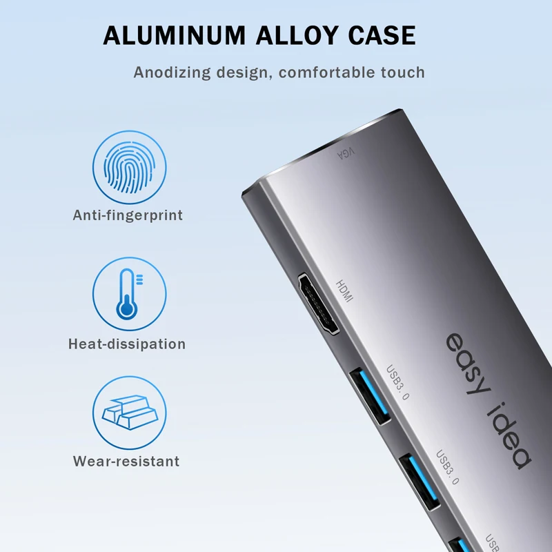 USB C концентратор Мульти USB 3,0 разветвитель Тип C концентратор адаптер USB-C концентратор HDMI несколько USB C док-станция USB 3,1 расширитель для MacBook Pro