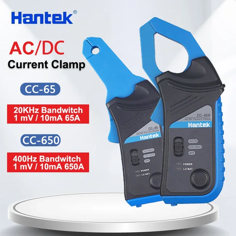 

Hantek AC/DC токовый клещи CC65 CC650 для осциллографа 400 Гц пропускная способность 1МВ/10мА 650а CC-650 с BNC/разъем типа банана