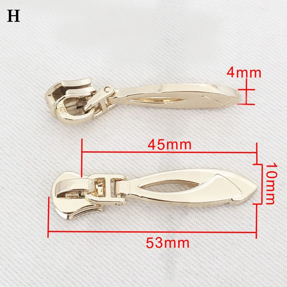 1Pcs Universal Instant Fix Zipper Repair Kit Replacement Zip Slider Teeth Rescue New Design Zippers For Sewing Clothes Gold