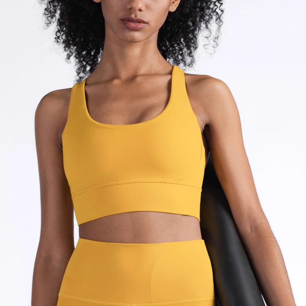 

Nuls Series Support Cross Back Quick-Drying Push Up Sports Bra Vest Gym Workout Running Cropped Top Women Fitness Yoga Underwear