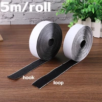 5m strong self adhesive hook and loop fastener tape nylon sticker adhesive magic tape for diy accessories sewing craft 2021