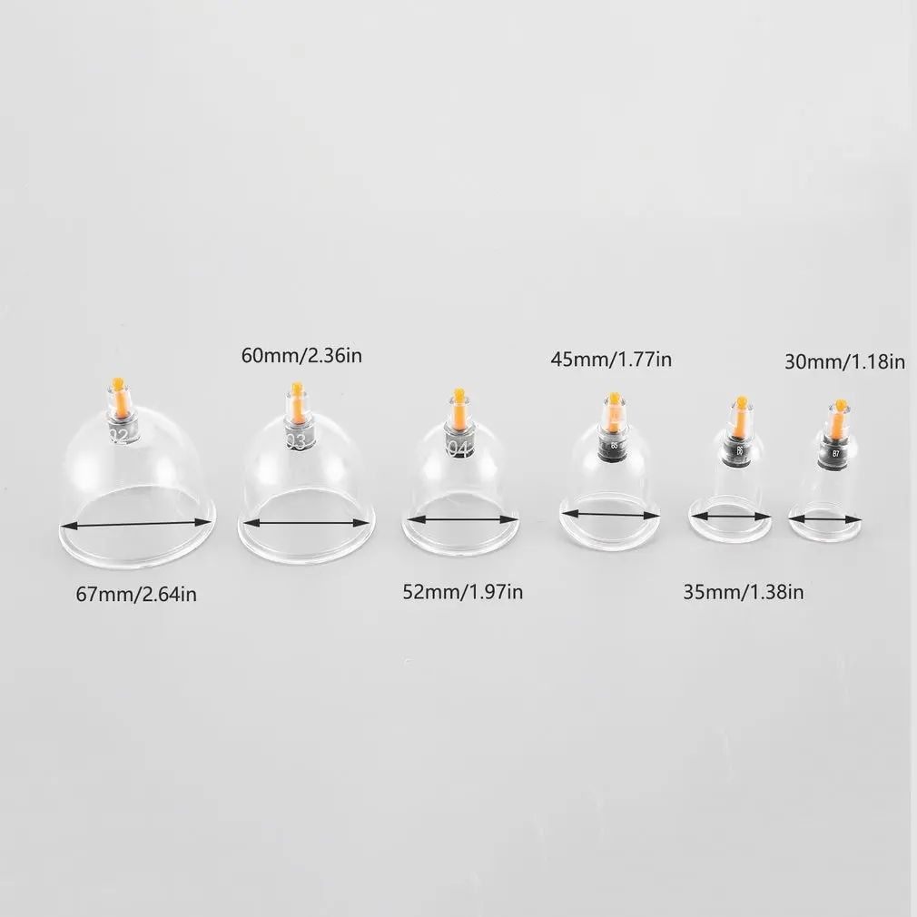 

Healthy Chinese Health Care Vacuum Body Cupping Therapy Cups Massage Body Relaxation Healthy Message Set