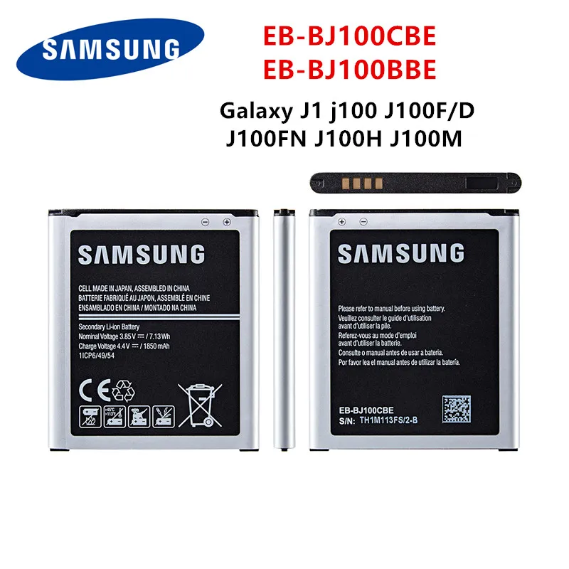 SAMSUNG Orginal EB-BJ100CBE EB-BJ100BBE Battery 1850mAh For Samsung Galaxy J1 J100 SM-J100F J100FN J100H J100M J100Y J100D WO