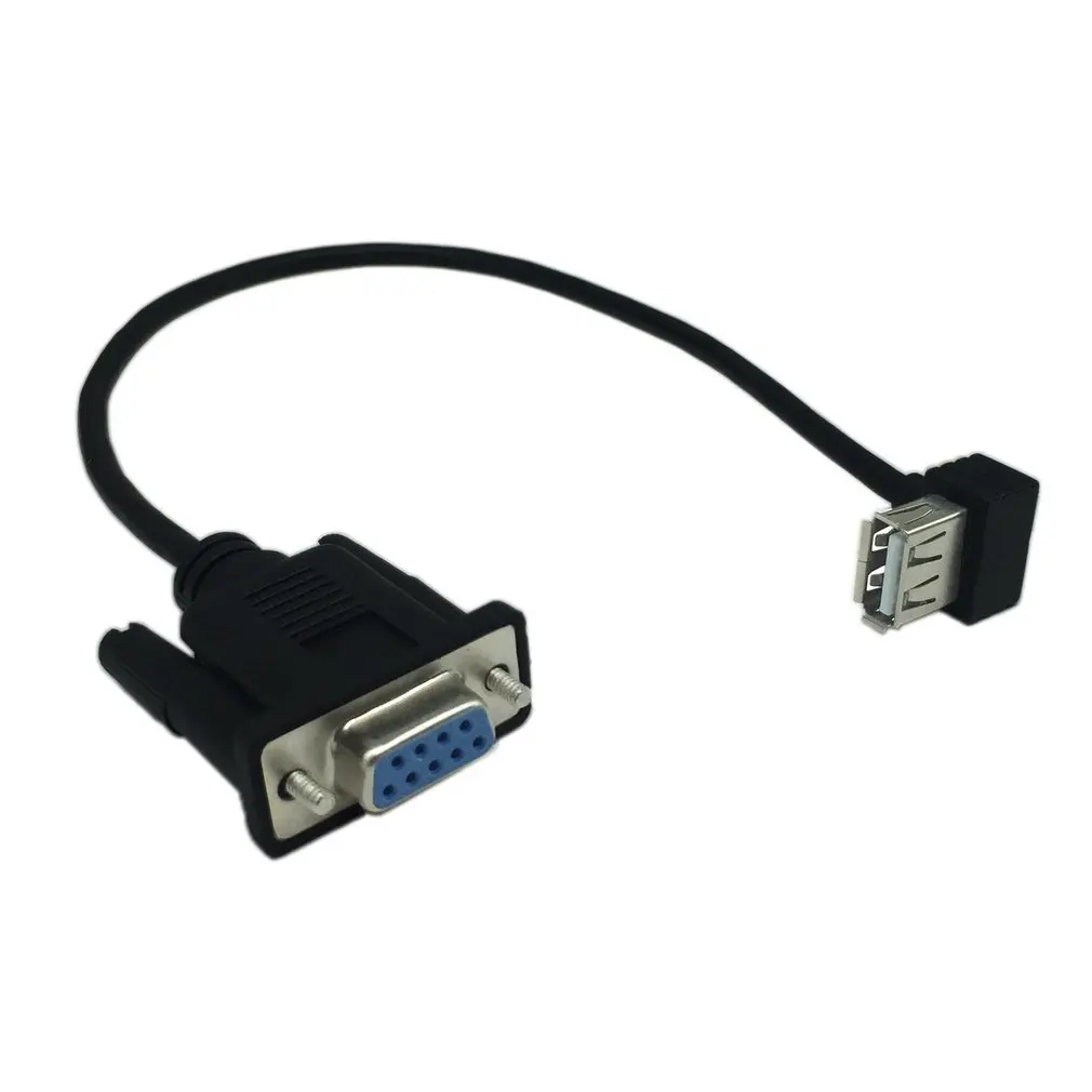 

RS232 DB9 Female to USB 2.0 A Female Serial Cable Adapter Converter 8" Inch 25cm