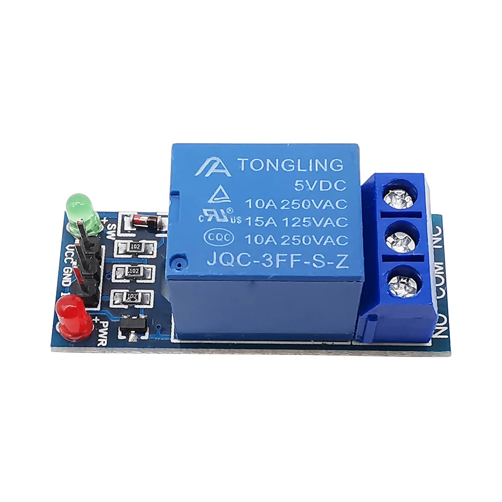 Одноканальный релейный модуль 5 В 1 шт. низкоуровневая интерфейсная плата