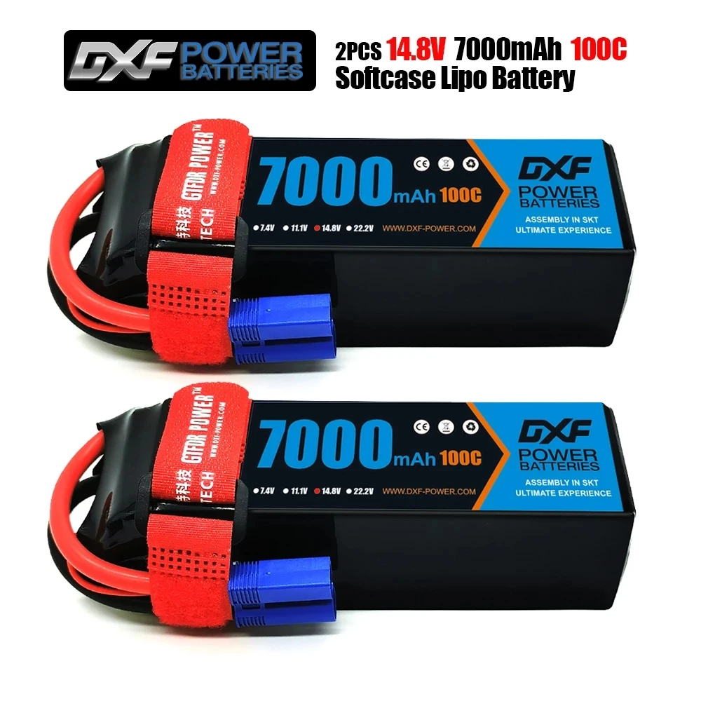 

DXF RC Lipo Battery 2S 3S 4S 7.4V 11.1V 14.8V 7000mah 6750mah 6500mah 5200mah 8000mah 100C 110C Battery for Car Boat Truck Buggy