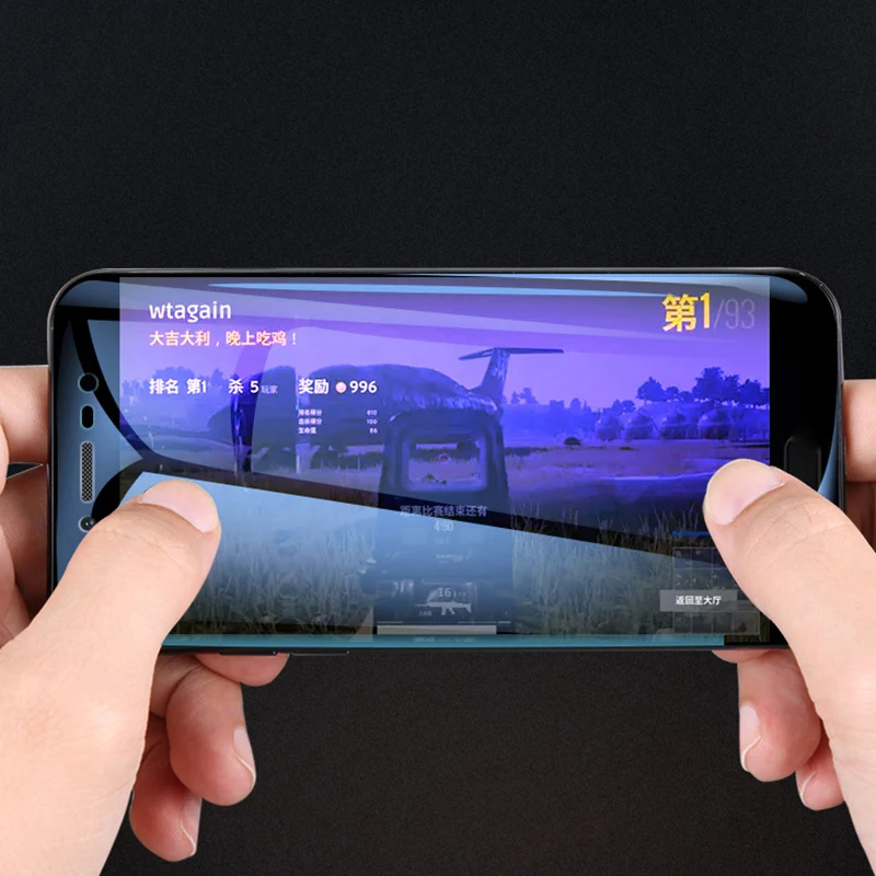 OriWood для Xiaomi Pocophone F1 полное покрытие анти-синий 9H закаленное стекло фиолетовый
