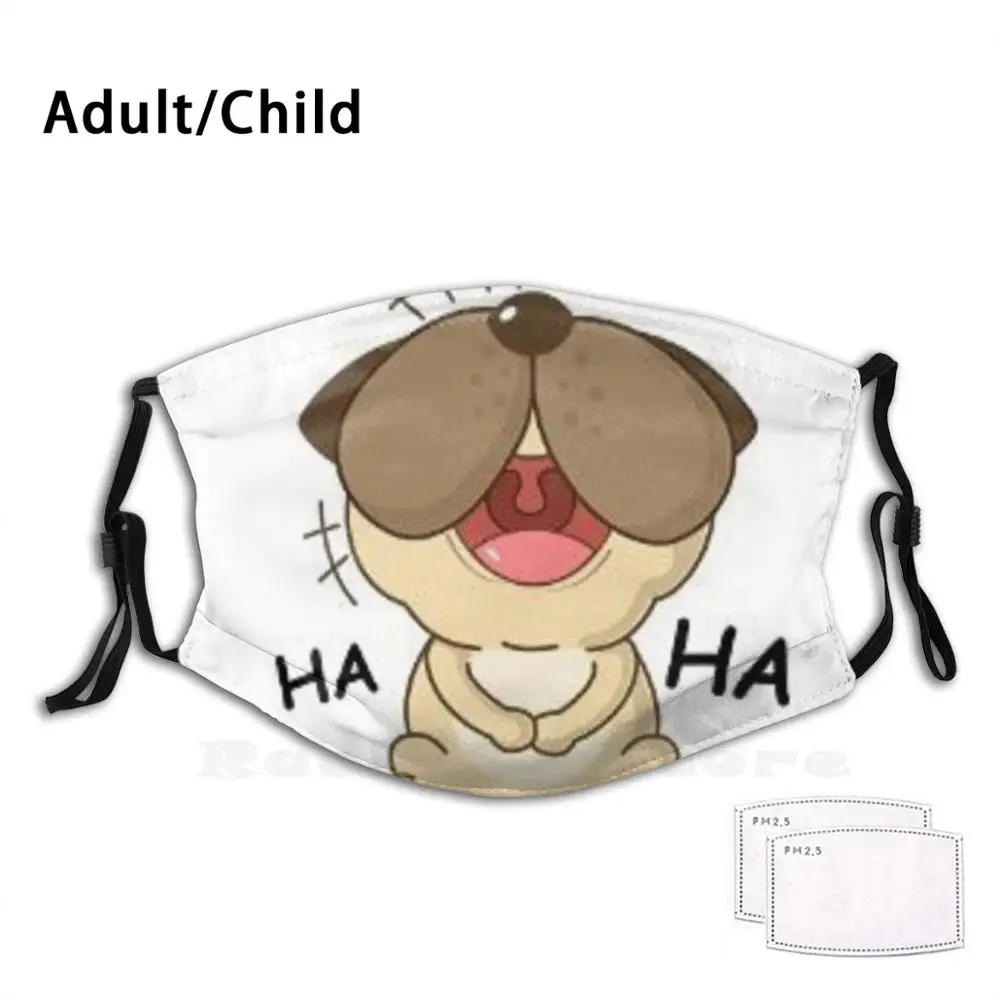 

A Dog Smiling Funny Print Reusable Pm2.1213 Filter Face Mask Dog Puppy Smiling Dog Smiling Cute Funny Happy Animal Dog Lover