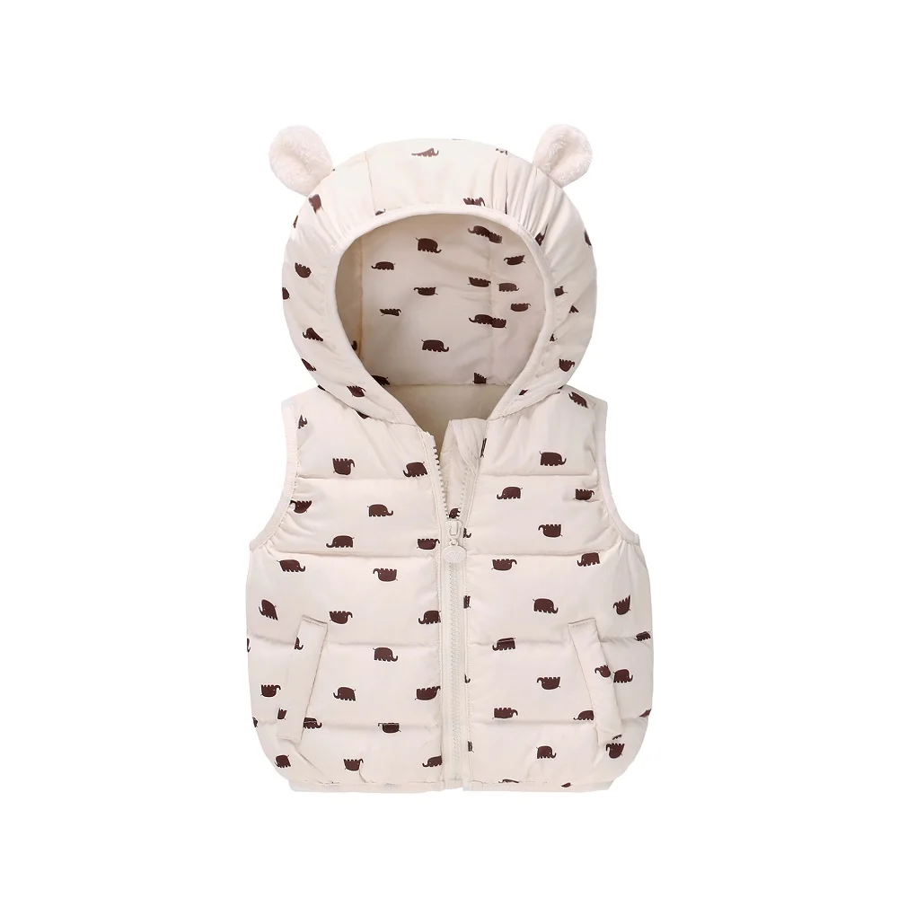 Детская пуховая куртка Vlinder зимняя с капюшоном и принтом в виде РОЗОВОГО СЕРДЦА