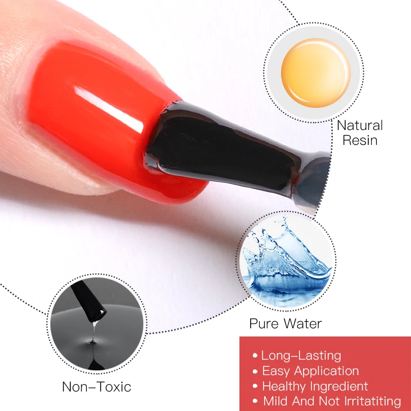 FOUR LILY Top Base Gel Polish Soak off Reinforce 5ml Long Lasting Nail Art Manicure Transfer Lacquer Varnish Primer | Красота и