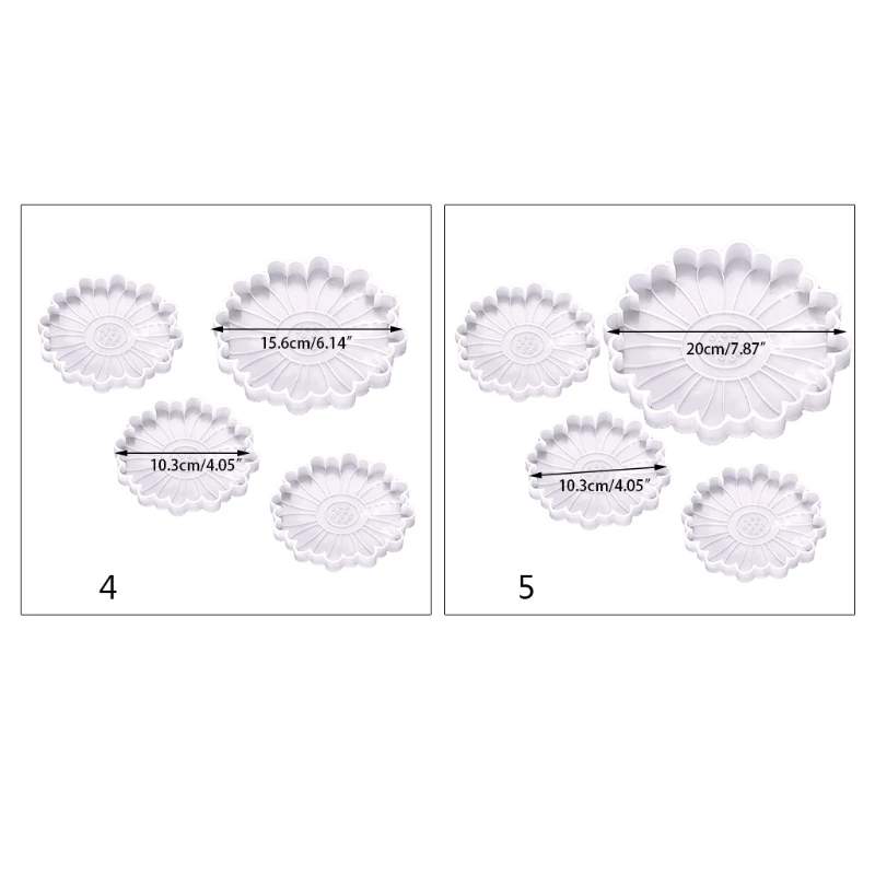 

Daisy Flower Coaster Epoxy Resin Mold Cup Mat Pad Silicone Mould DIY Crafts Decorations Ornaments Casting Tools