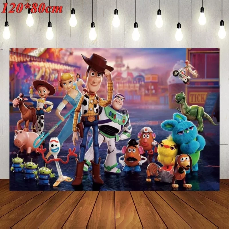 

115Pc Disney Toy Story Themed Cup Plate Napkin Kid Birthday Party Decoration Party Event Supplies Favor Items For Kids 10 People