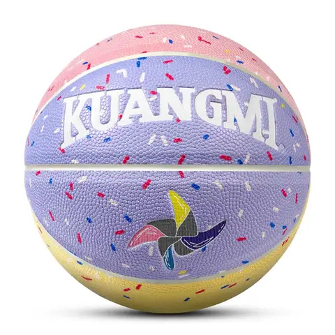 Kuangmi детский макарун Баскетбол Размер 5 7 гигроскопический полиуретановый материал детские игровые мячи тренировочные спортивные игрушки подарки