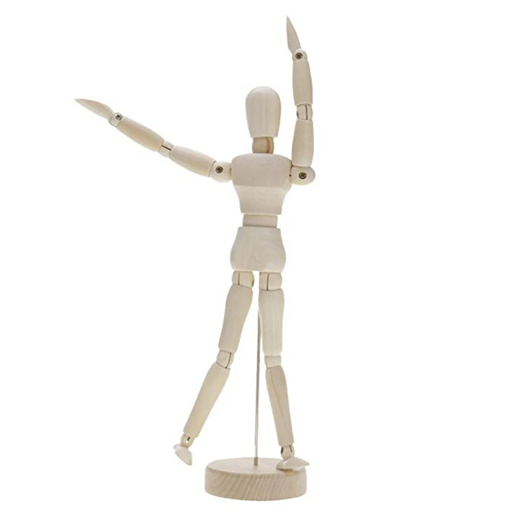 

Wooden Manikin Drawing Model Human Male Manikin Jointed Mannequin Puppet Action Figure Art Drawing Sculpting Toy