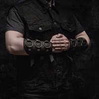 medieval cosplay costume for men wrist bandage gothic steampunk bracer viking pirate arm armor warrior knight archer accessory