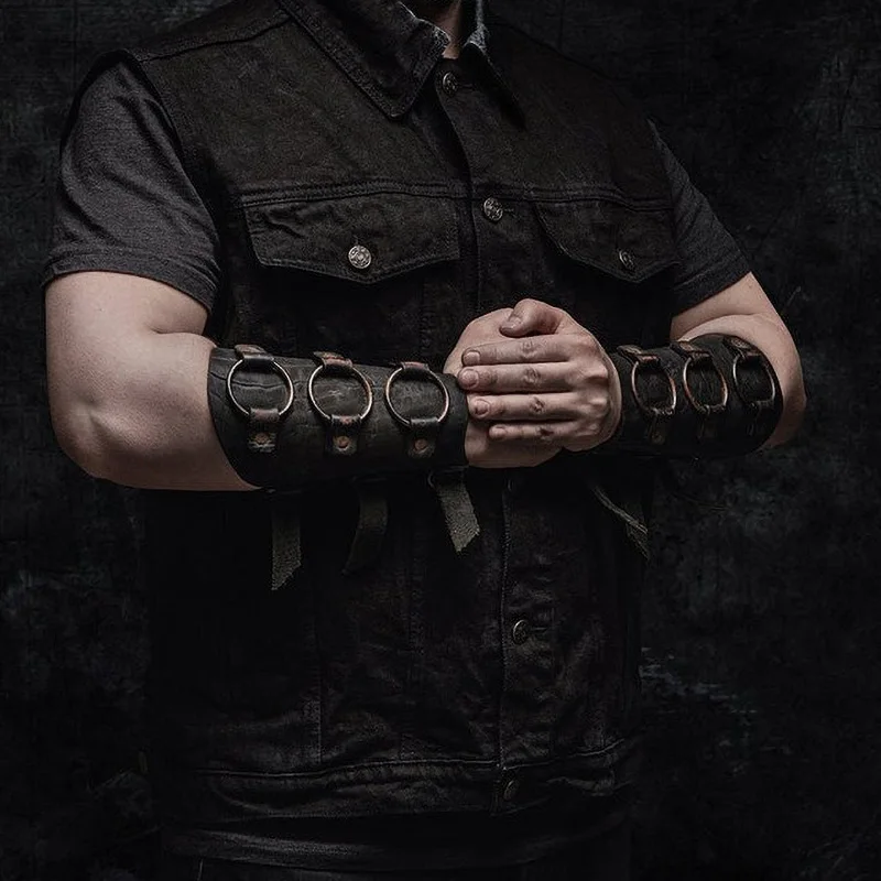 Средневековый Косплэй костюм для Для мужчин повязка запястья в готическом стиле