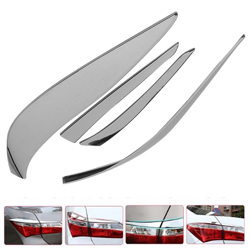 ABS хромированный задний светильник накладка на брови автомобильный наклейки для