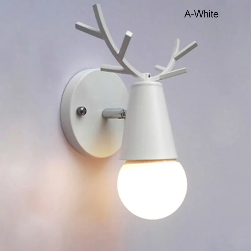 Креативный настенный светильник в виде лося прикроватный для спальни прихожей