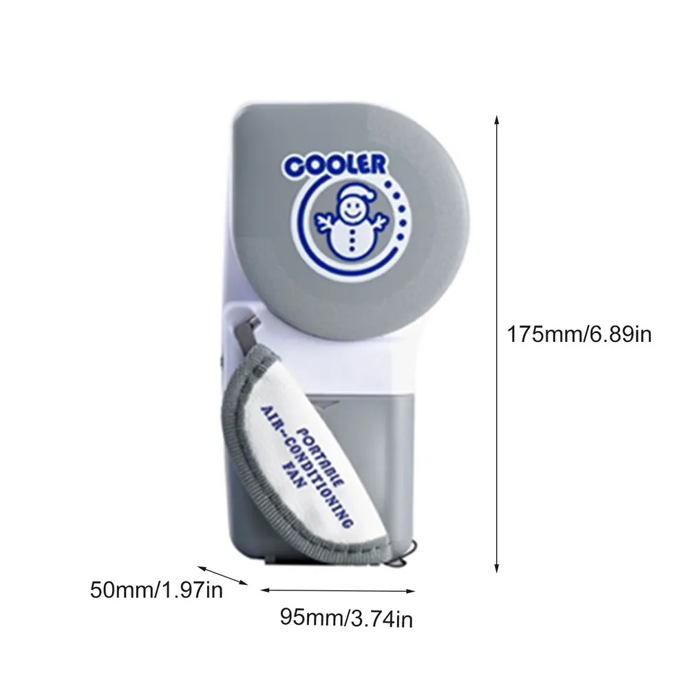 

Mini Hand Held Air Conditioner Cooler USB Charging Bladeless Fan Portable Summer Cooling Fan for Home Outdoor Travel