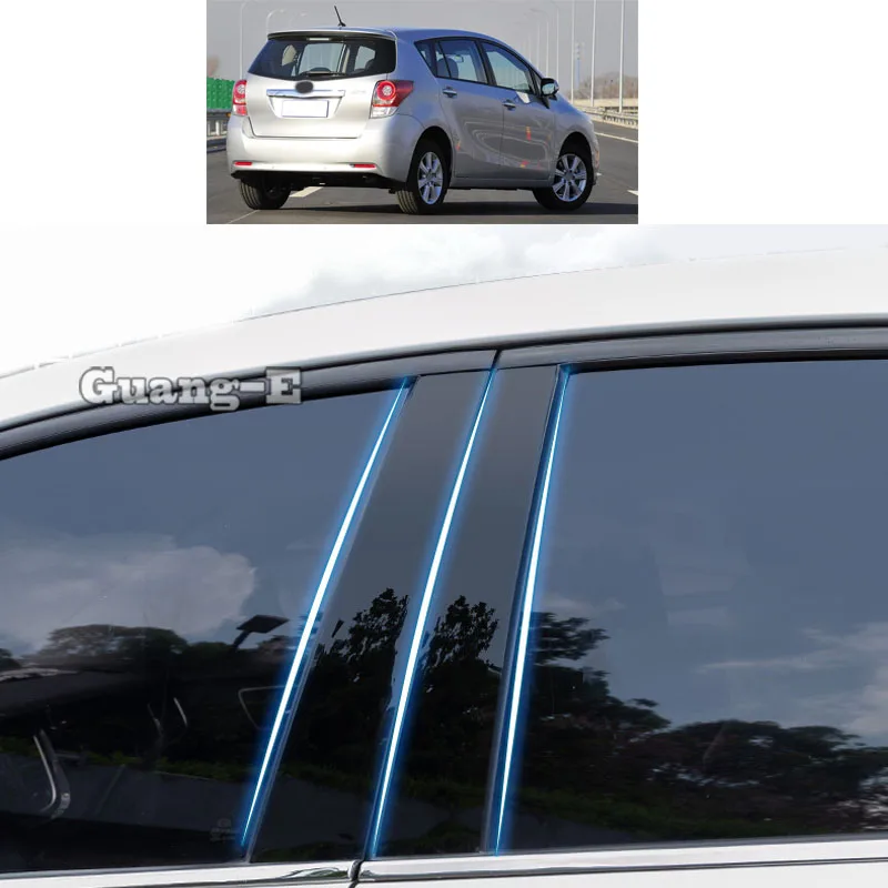

Для Toyota VERSO EZ 2011 2012 2013-2015 автомобильный Поликарбонат материал столб крышка отделка двери окно Фортепиано черная молдинговая наклейка пласти...