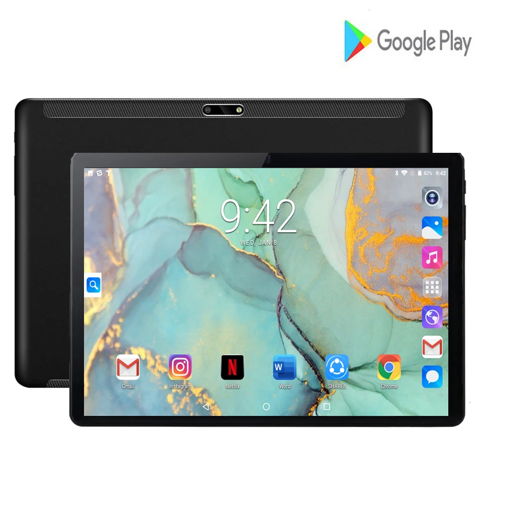 Новый 10 дюймовый планшетный ПК 3G Android 7 0 четырехъядерный супер планшет ОЗУ 2 Гб ПЗУ