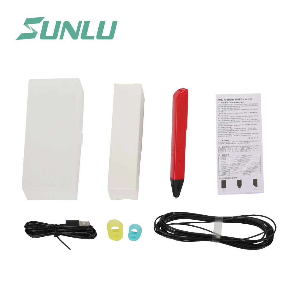 3D Ручка SL-600 3d Usb зарядное устройство stylo карандаш PLA PCL нить для детского