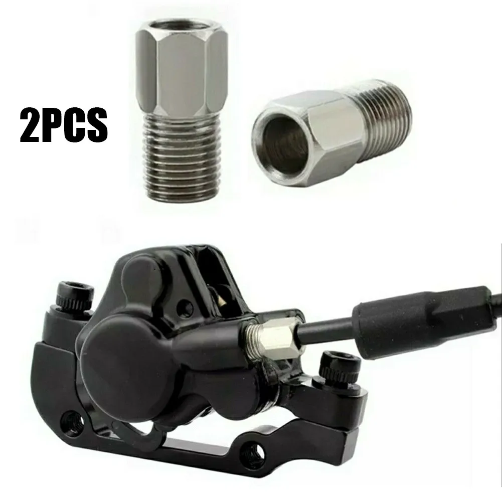 

​2pcs M8 MTB Bike Hydraulic Hose Screw Bolt Stainless Steel mountain Bicycle Brake Caliper Oil Tube cycling Part accessories