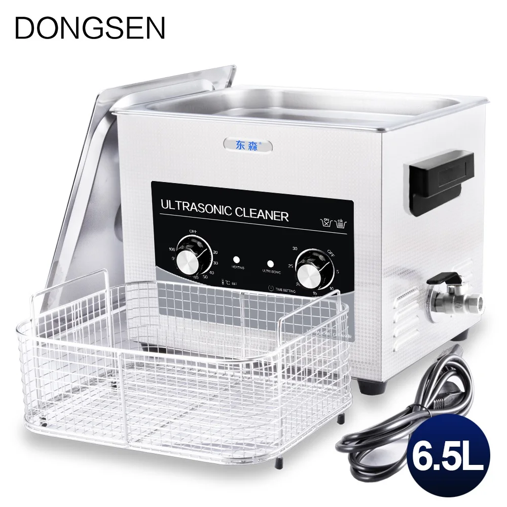 Ультразвуковой очиститель 6 л регулируемое время нагрева металлическая