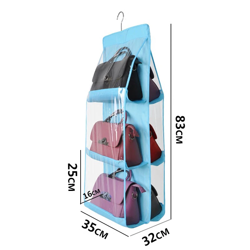 Новый 6 прозрачная двухсторонняя сумка для хранения складная органайзер кошелек