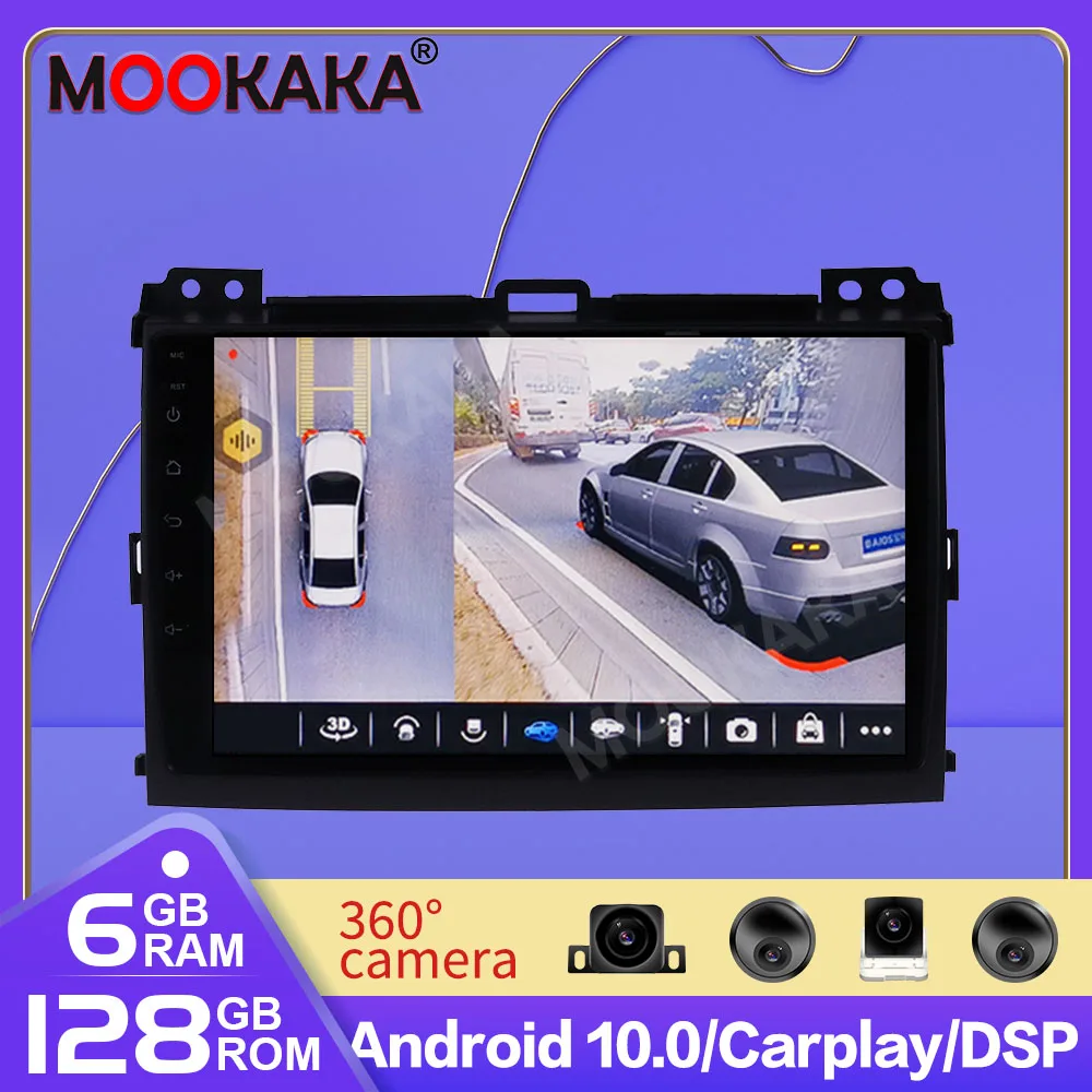 

Android10.0 Radio GPS Navigation 128GB For Toyota Prado 120 2004-2008 Multimedia Auto Radio Player HeadUnit build in carplay