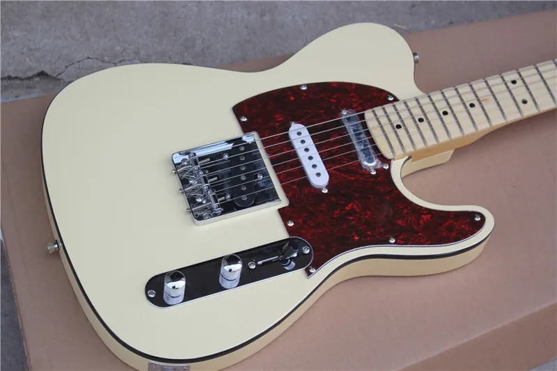 

Custom Shop TELE AMERICAN DELUXE TL TRANS yellow Electric Guitar Dot Fingerboard Inlay Wine Red Turtle Pickguard