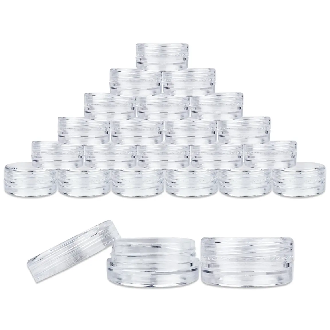 5pcs 10g/10 мл Пластик косметические Нейл-арт в домашних условиях банки для хранения