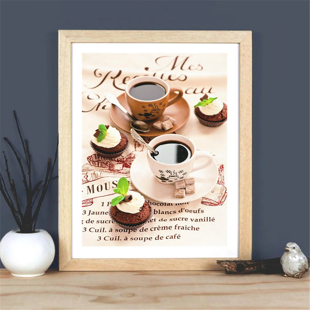 AZQSD алмазная вышивка кофе крестиком рукоделие мозаика полная выкладка