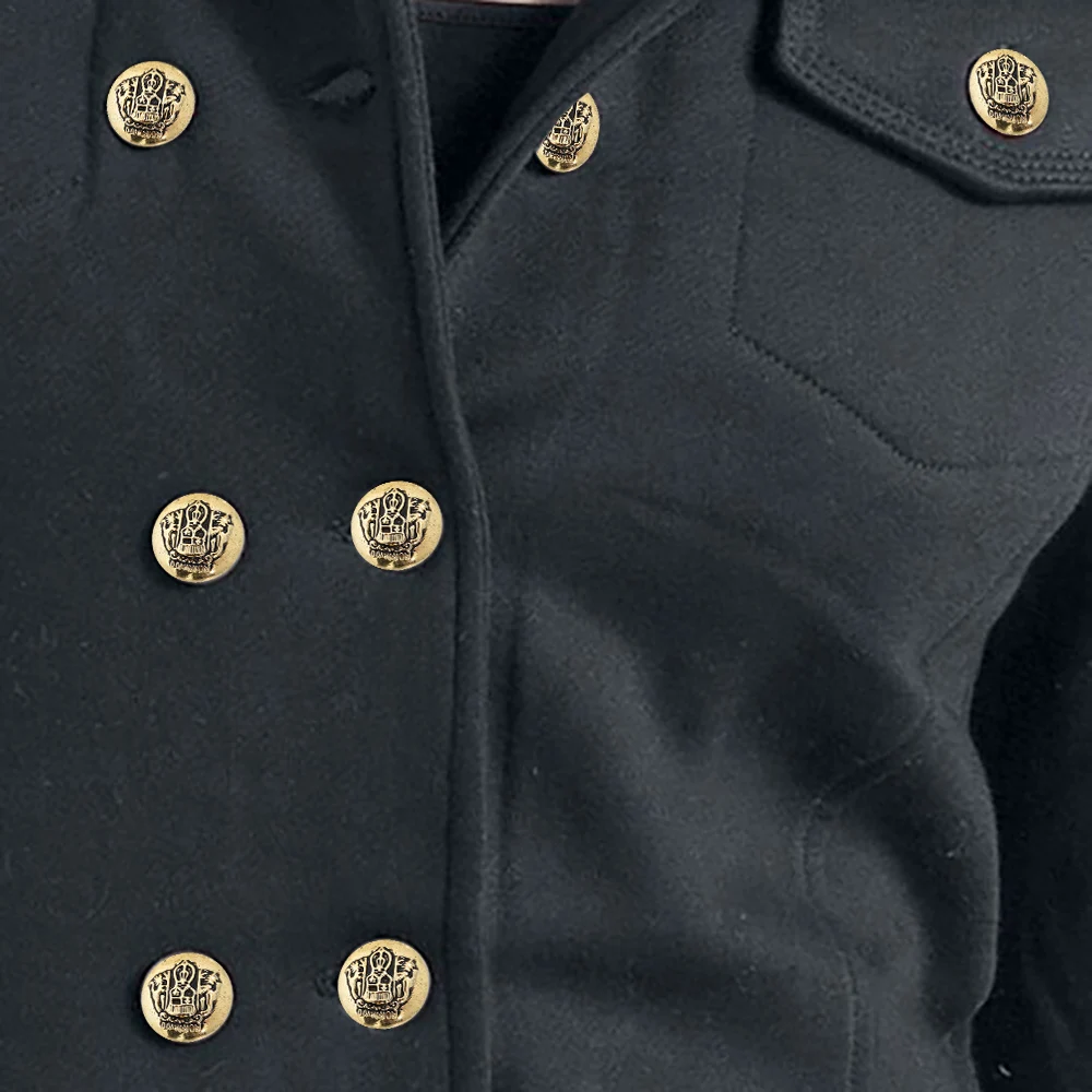 Однотонная зимняя куртка с капюшоном женское двубортное пальто длинным рукавом