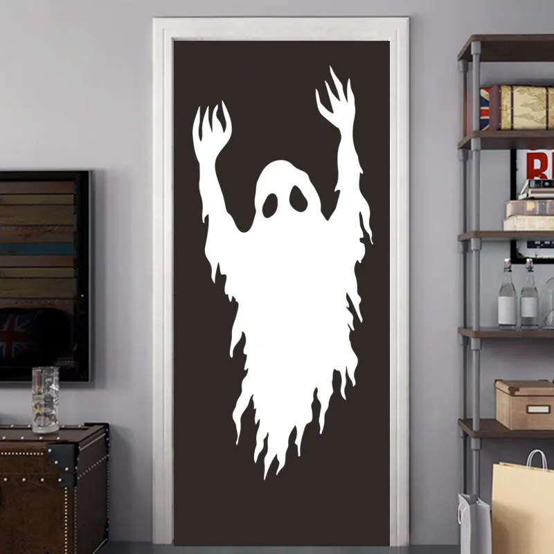 

Halloween Ghost Ghost Carved Wall Stickers Window Glass Door Living Room Background Decoration Stickers
